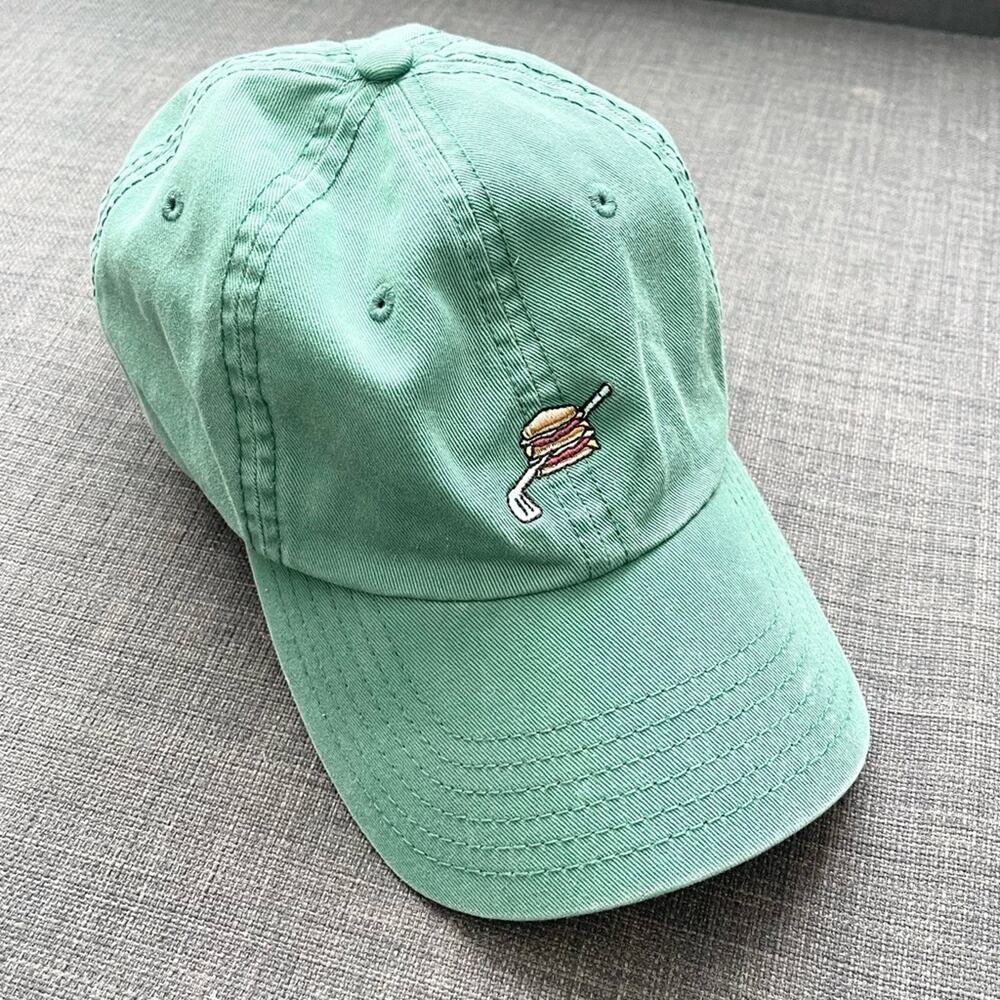 Vineyard Vine Cotton Basket Cap Hat Embroidered Logo Golf Club Sandw Green
